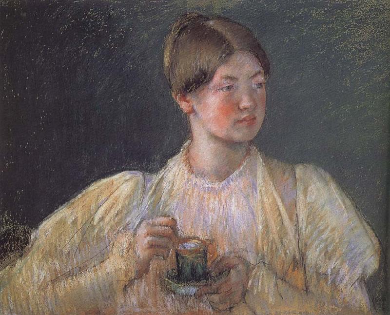 Mary Cassatt Hot chocolate China oil painting art